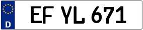 Trailer License Plate